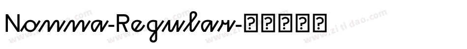 Nonna-Regular字体转换