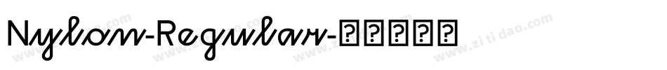Nylon-Regular字体转换