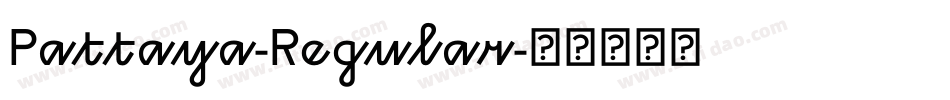Pattaya-Regular字体转换