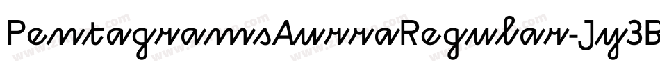 PentagramsAurraRegular-Jy3B字体转换