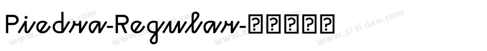 Piedra-Regular字体转换