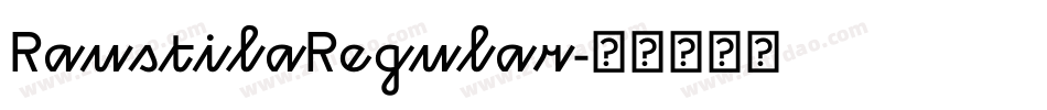 RaustilaRegular字体转换