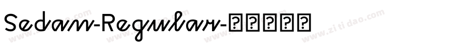 Sedan-Regular字体转换