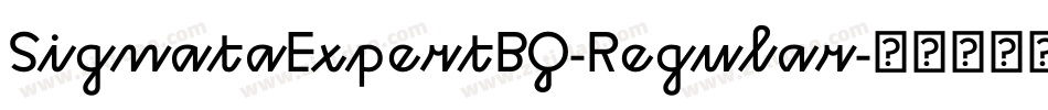 SignataExpertBQ-Regular字体转换