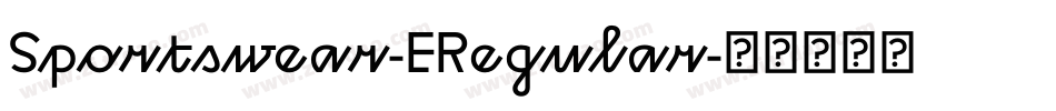 Sportswear-ERegular字体转换