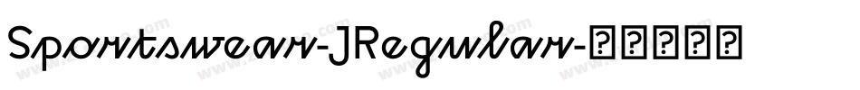 Sportswear-JRegular字体转换