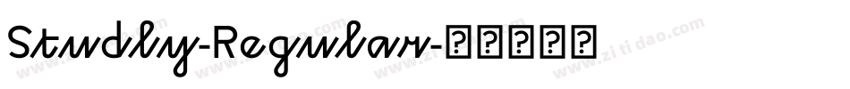 Studly-Regular字体转换