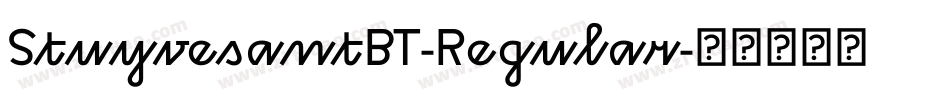 StuyvesantBT-Regular字体转换
