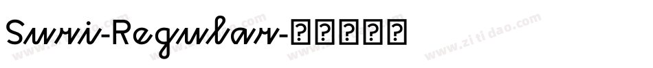 Suri-Regular字体转换