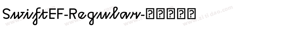 SwiftEF-Regular字体转换