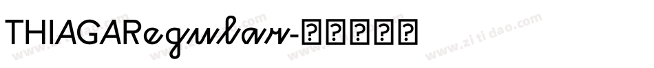 THIAGARegular字体转换