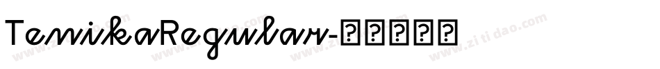 TenikaRegular字体转换