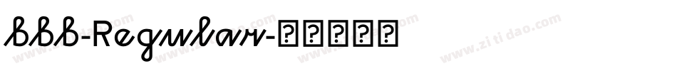 bbb-Regular字体转换
