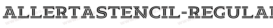 AllertaStencil-Regular字体转换