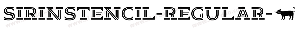 SirinStencil-Regular字体转换