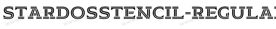 StardosStencil-Regular字体转换