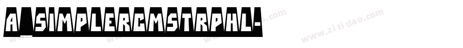 a_SimplerCmStrpHl字体转换