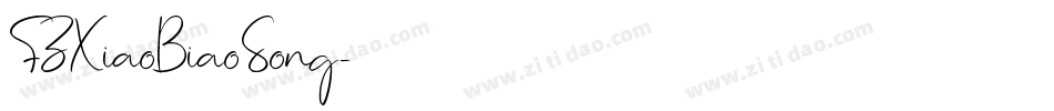 FZXiaoBiaoSong字体转换