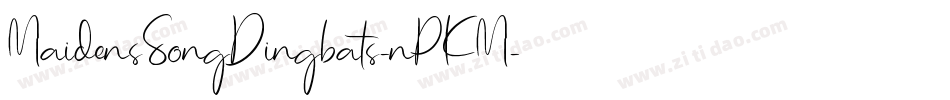 MaidensSongDingbats-nPKM字体转换