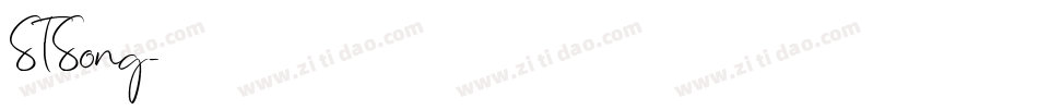 STSong字体转换