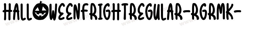 HalloweenfrightRegular-rgrMK字体转换