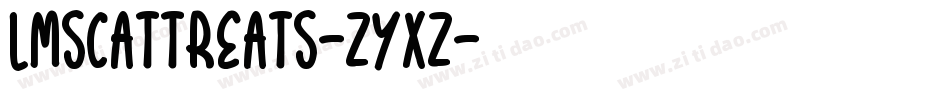 LmsCatTreats-Zyxz字体转换