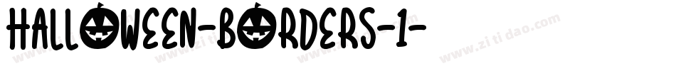 halloween-borders-1字体转换
