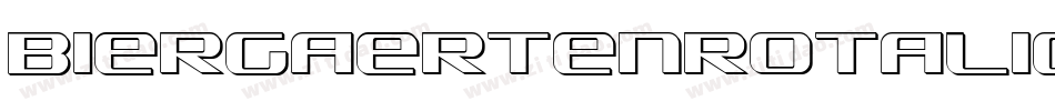 BiergaertenRotalic-lo3d字体转换
