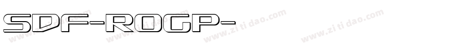 Sdf-rogp字体转换