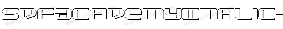 SdfAcademyItalic-dY9R字体转换