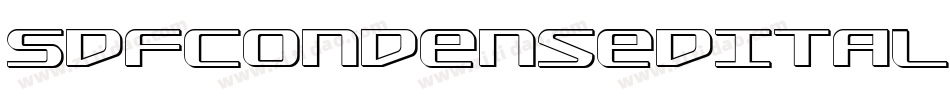 SdfCondensedItalic-gKxq字体转换