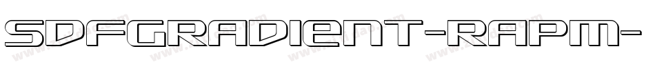 SdfGradient-RapM字体转换