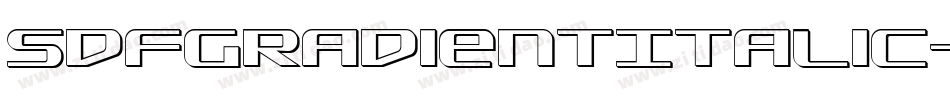 SdfGradientItalic-BKWV字体转换