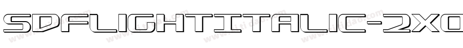 SdfLightItalic-2xOl字体转换