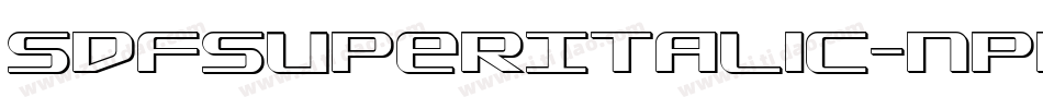 SdfSuperItalic-nPRM字体转换