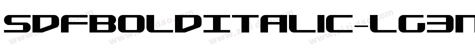 SdfBoldItalic-Lg3n字体转换