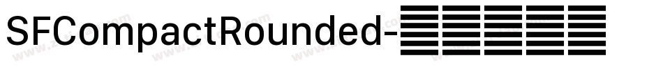 SFCompactRounded字体转换