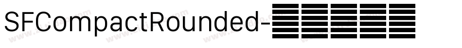 SFCompactRounded字体转换