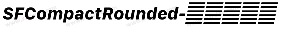 SFCompactRounded字体转换