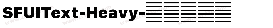 SFUIText-Heavy字体转换