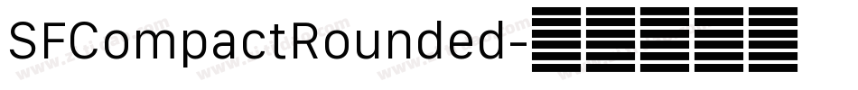 SFCompactRounded字体转换