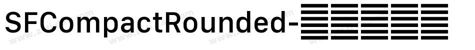 SFCompactRounded字体转换