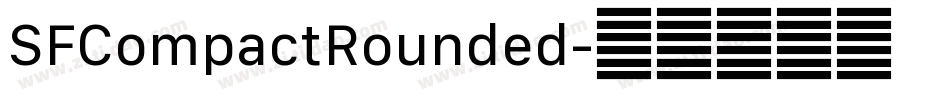 SFCompactRounded字体转换