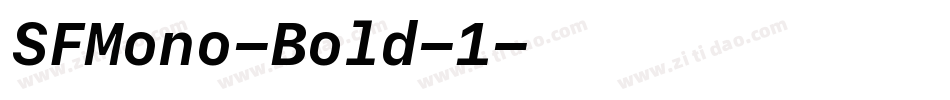 SFMono-Bold-1字体转换