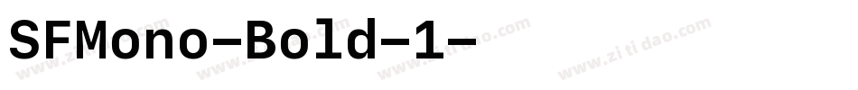 SFMono-Bold-1字体转换