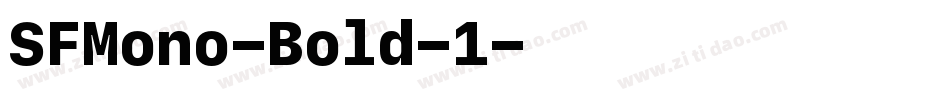 SFMono-Bold-1字体转换