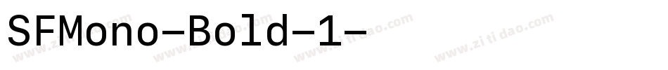 SFMono-Bold-1字体转换