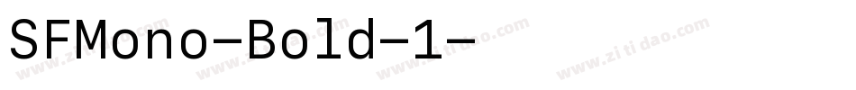 SFMono-Bold-1字体转换