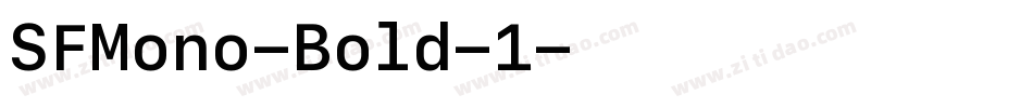 SFMono-Bold-1字体转换
