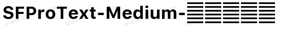 SFProText-Medium字体转换
